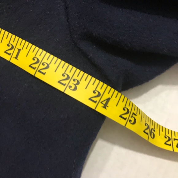 Vintage Steve & Searle Faux Fur Trim Wool Coat Navy Blue Women’s Size 8 - Picture 4 of 6